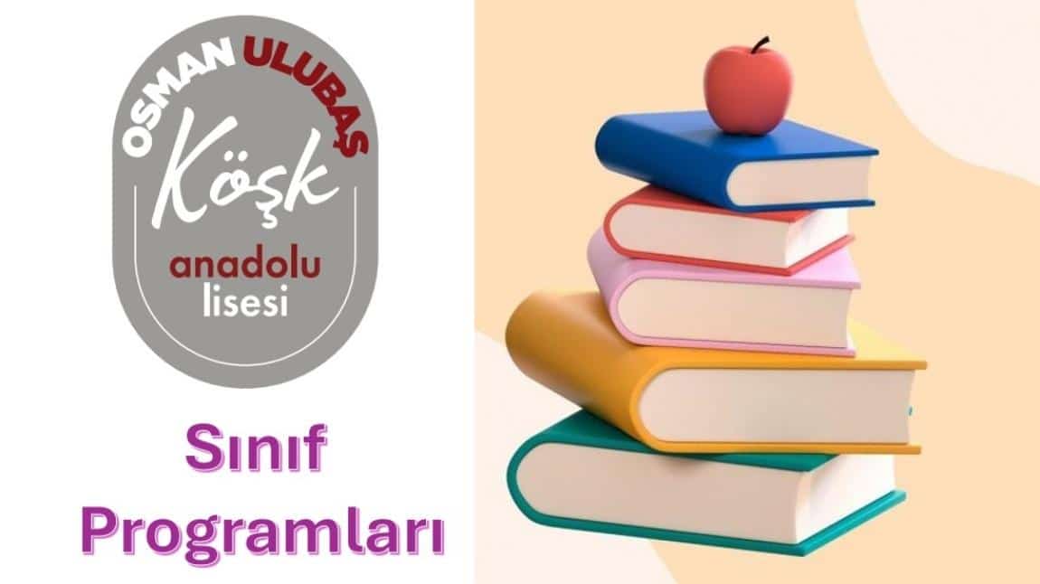 18.11.2024 tarihli Sınıf Ders Programları